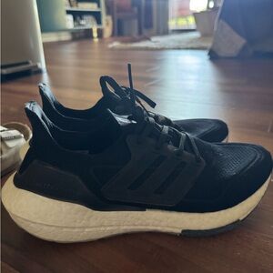 Adidas Women’s Black and White UltraBoost Shoes